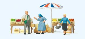 Am Markt. Marktst�nde und Son - Preiser 10056 Spur H0