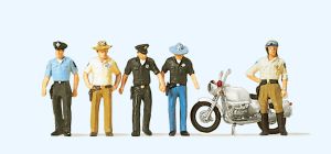 Polizisten. USA - Preiser 10370 Spur H0