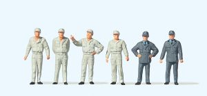 THW-Helfer um 1950 - Preiser 10457 Spur H0