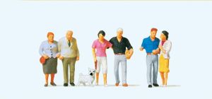 Paare, Hund - Preiser 10527 Spur H0