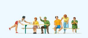 Im Biergarten (2) - Preiser 10702 Spur H0