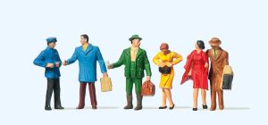 An der Bahnsteigsperre - Preiser 14029 Spur H0