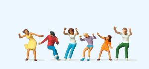 Figuren zum Kettenkarussell - Preiser 24664 Spur H0