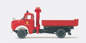 Dreiseitenkipper mit Ladekran - Preiser 31201 1:87