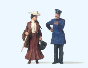 Schaffner, Dame - Preiser 45065 Spur 2m / G