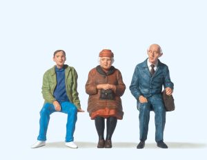 Sitzende Personen - Preiser 45081 Spur 2m / G