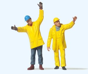 Industriearbeiter. Beim Einwe - Preiser 45089 Spur 2m / G