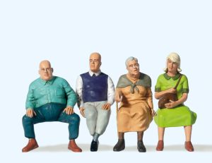 Sitzende Reisende - Preiser 45122 Spur 2m / G