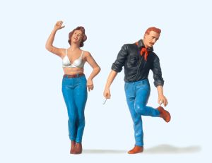 Paar in Jeans - Preiser 45127 Spur 2m / G