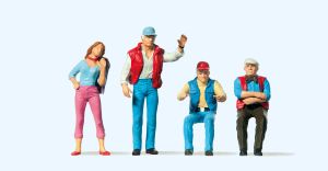 Lkw-Fahrer, Anhalterin - Preiser 65313 Spur 0