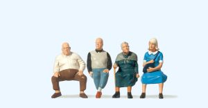 Sitzende Reisende - Preiser 65351 Spur 0