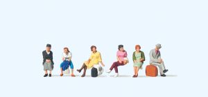 Sitzende Reisende - Preiser 75037 Spur TT