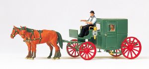 Droschke, geschlossen. Fertig - Preiser 75152 Spur TT