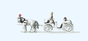 Hochzeitskutsche, offen - Preiser 79479 Spur N