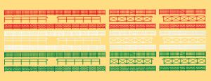 Z�une, 30 St�ck. Bausatz - Preiser 79551 Spur N