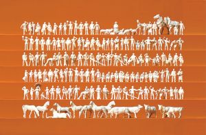 Passanten. Figuren: Materialf - Preiser 88500 Spur Z