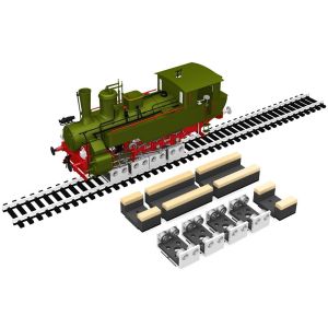 Set mit 4 St�ck HO/OO Rollb�c - Proses PRR-HO-04 Spur H0
