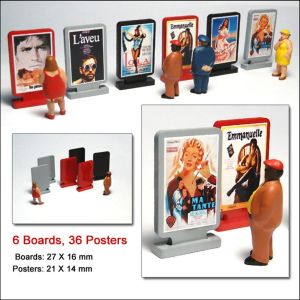 Kinofilmplakate und Reklameta - Proses PSIGN-HO-01 Spur H0