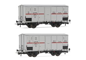 FS, 2-tlg Set 2-achs. K�hlwag - Rivarossi HR6562 Spur H0