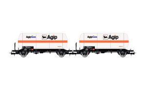 FS,2tlGasTnkWg Agip,E.IV - Rivarossi HR6620 Spur H0