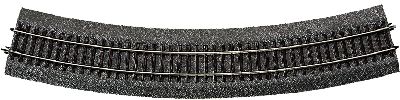 gebogenes Gleis R6 604,4mm - Roco 42526 Spur H0