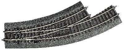 Bogenweiche links BWL-2/3 - Roco 42556 Spur H0