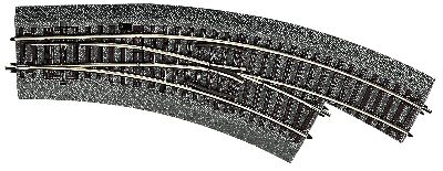 Bogenweiche rechts BWR-2/3 - Roco 42557 Spur H0