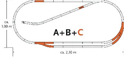 Gleisset C - Roco 61102 Spur H0