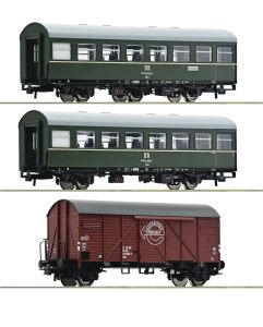 3er Set Personenzug DR #2 - Roco 6200010 Spur H0