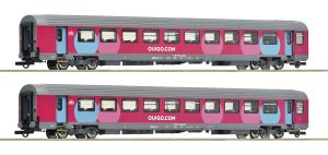 2er Set Corailwag. Ouigo #1 - Roco 6200024 Spur H0