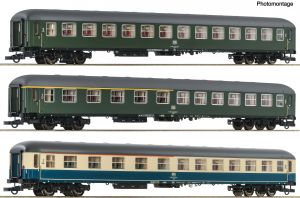 3-teiliges Set Hispania-Express der DB Epoche IV - Roco 6200053 Spur H0