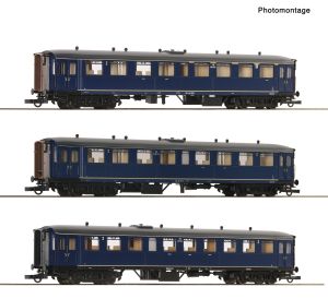 3er Set Beiwag. Blokkendoos N - Roco 6200054 Spur H0