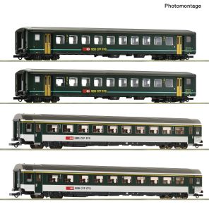 4er Set EW II+IV SBB #2 - Roco 6200091 Spur H0