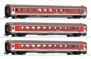 3er Set Wagenset Regional-Expresswagen DB - Roco 6200096 Spur H0