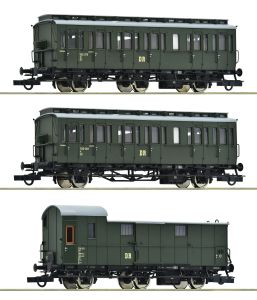 3er Set Nebenbahnzug DR #1 - Roco 6200130 Spur H0