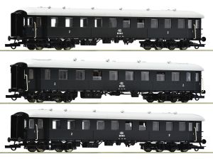 3er Set Eilzugwagen MAV - Roco 6200132 Spur H0