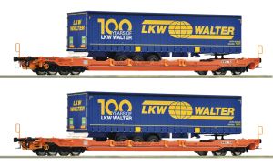 2er Set Taschenwg. T5 Wascosa+LKW Walter - Roco 6600064 Spur H0