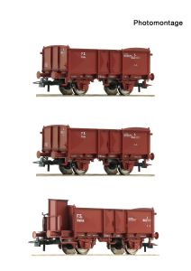 3er Set Gueterwag. FS - Roco 6600088 Spur H0