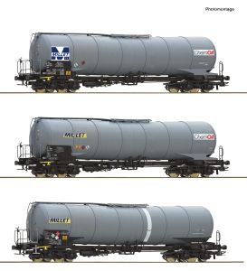 3er Set Kesselwag. Zacns Mill - Roco 6600091 Spur H0