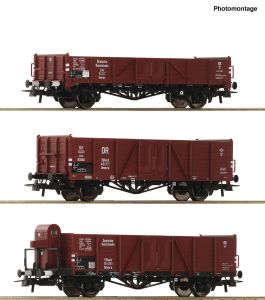 3er Set offene Guterag. DRB - Roco 6600102 Spur H0
