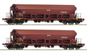 2er Set Schwenkdachwag. DR - Roco 6600125 Spur H0