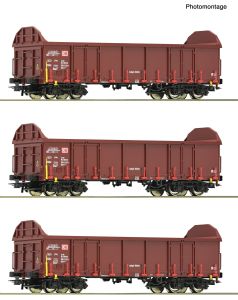 3er Set Gueterwag. Ealos-t DB - Roco 6600131 Spur H0