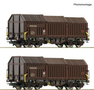 2er Set Teleskophaubenwag. OE - Roco 6600132 Spur H0
