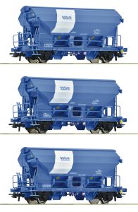 3er Set Schwenkdachwag. Tds D - Roco 6600134 Spur H0