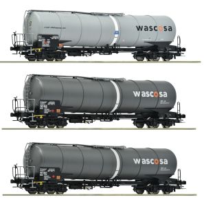 3er Set Kesselwag. GATX/Wasco - Roco 6600143 Spur H0