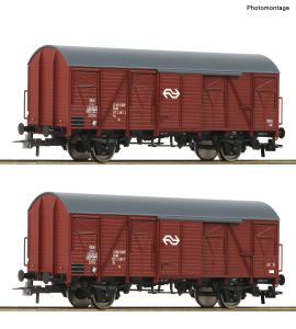 2er Set ged. Gueterwag. NS - Roco 6600151 Spur H0