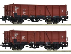 Set offene G�terwagen DR IV 2-tlg. - Roco 6600194 Spur H0