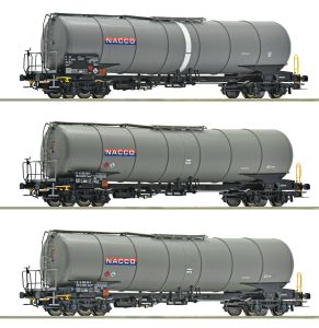 3-tlg. Set: Kesselwagen - Roco 6600197 Spur H0