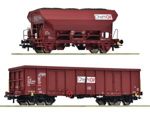2-tlg. Set: G�terwagen - Roco 6600221 Spur H0