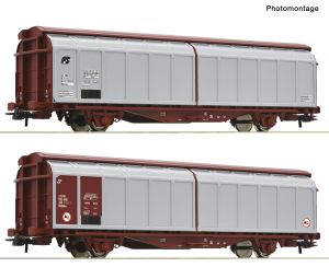Schiebewandwagen-Doppeleinheit - Roco 6600308 Spur H0